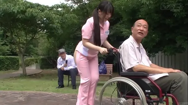Best Subtitled bizarre Japanese half naked caregiver outdoors best Videos