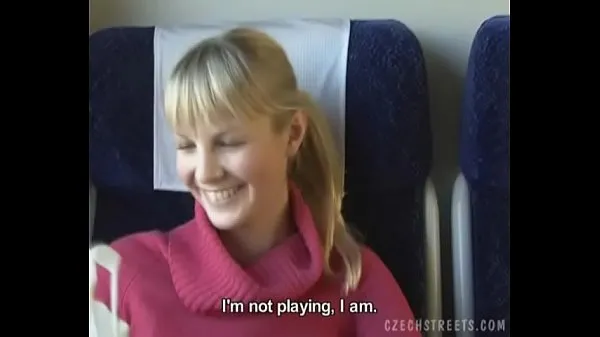 Best Czech streets Blonde girl in train best Videos