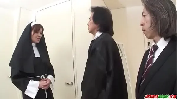 First hardcore experience for Japan nun, Hitomi Kanou Video hay nhất hay nhất