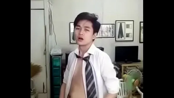 Best Cute Chinese Twink Strips Down and Cums best Videos