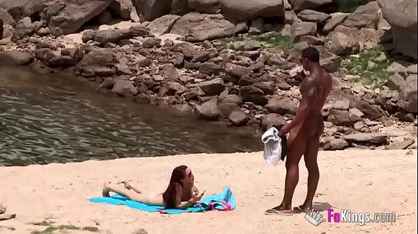 Best The massive cocked black dude picking up on the nudist beach. So easy, when you're armed with such a blunderbuss best Videos