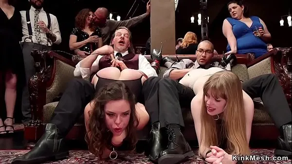 Slaves sucking at bdsm orgy Video terbaik