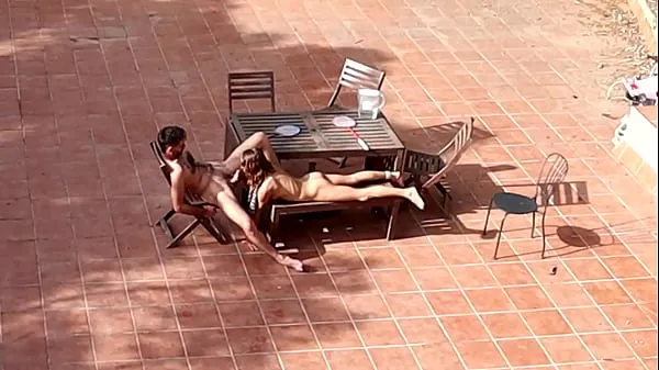 Best Public. Couple Playing and Fucking in the Courtyard, outside best Videos