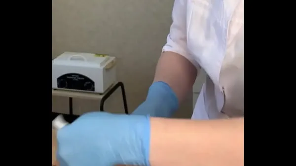 Best The patient CUM powerfully during the examination procedure in the doctor's hands best Videos