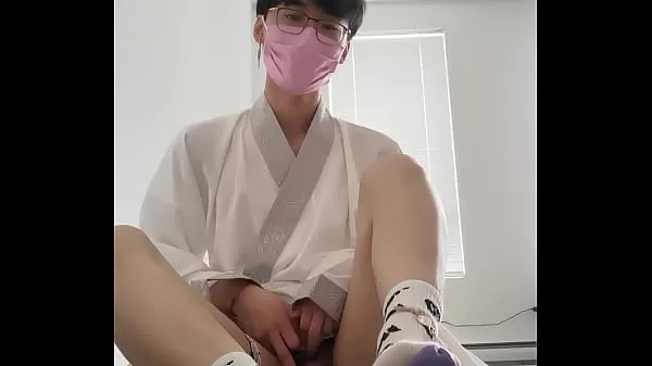 Beste asiatisch hanfu sissy femboy twink weiße socken anal und riesig abspritzenbeste Videos