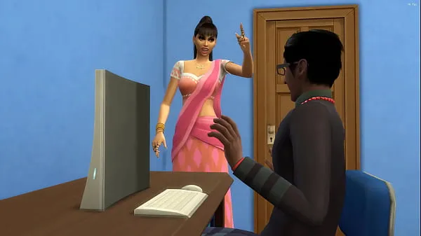 Beste Indian stepmom catches her nerd stepson masturbating in front of the computer watching porn videos || adult videos || Porn Movies beste video's