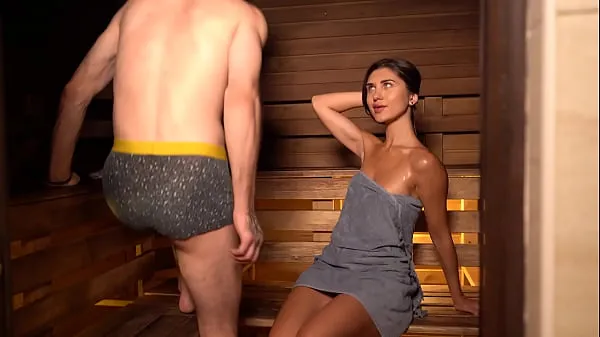 It was already hot in the bathhouse, but then a stranger came in Video terbaik