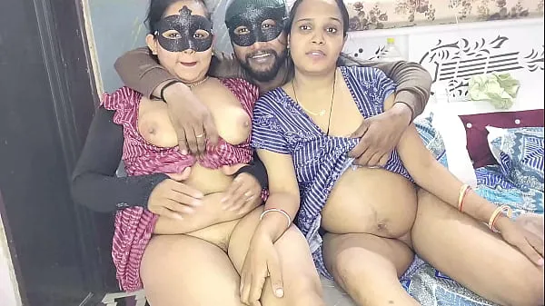 Beste XXX threesome fucking of cheerful Devrani-Jethani after licking pussybeste Videos