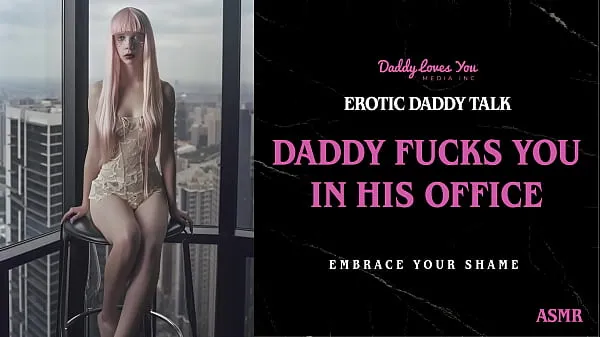 最好的 Daddy Talk: Stepdad fucks you in his office and breeds you 最佳影片