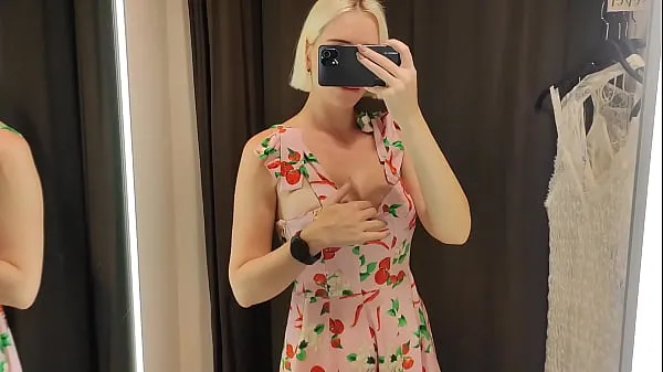 Los mejores Try on haul transparent clothes in fitting room and have masturbation with strong orgasm mejores vídeos